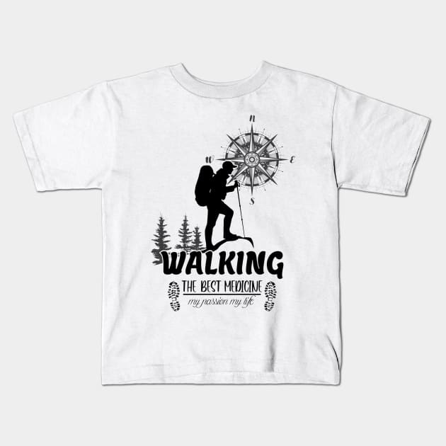 trekking Kids T-Shirt by sisidsi